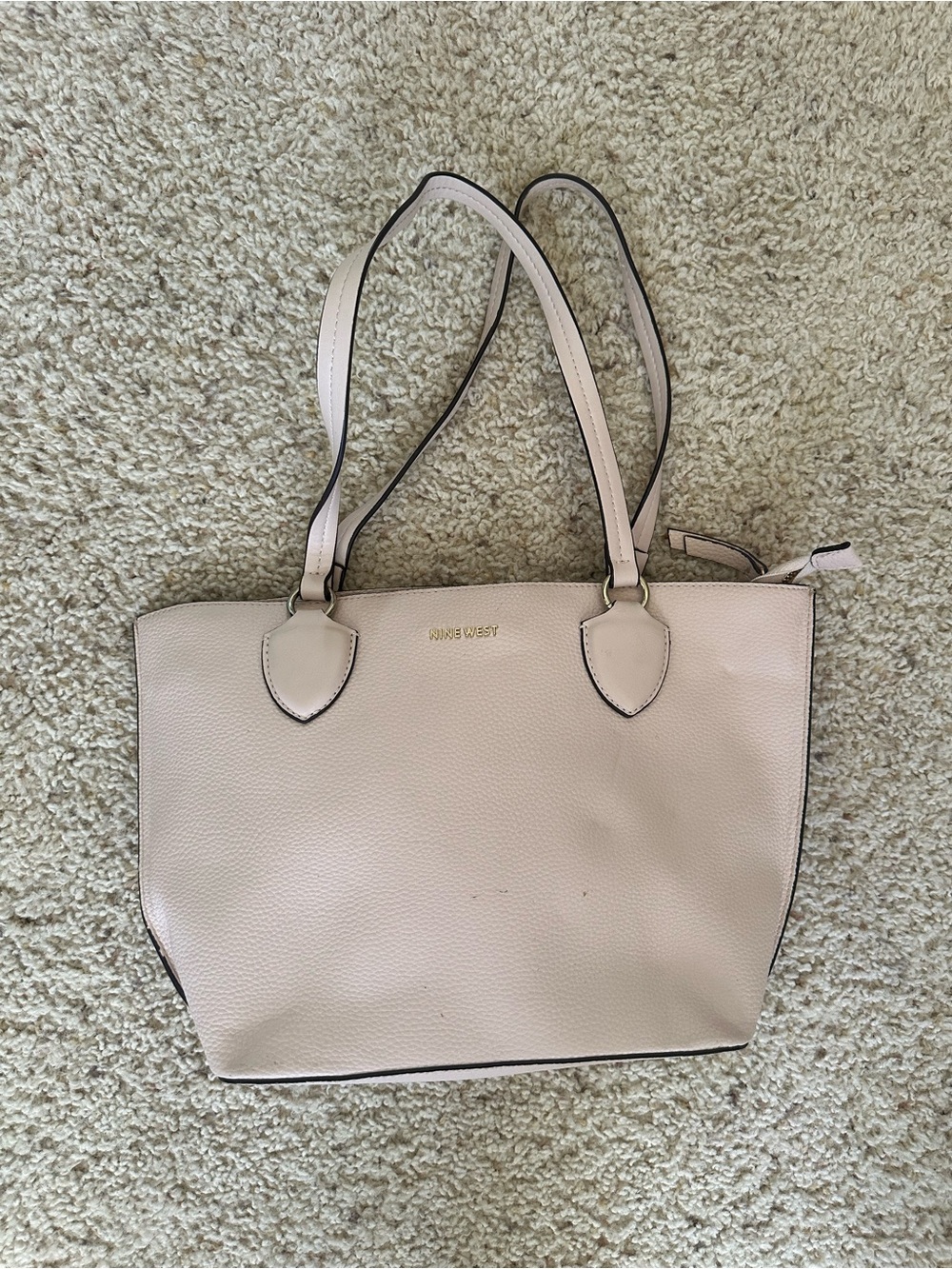 Nine West Light Blush Pink Pebble Tote